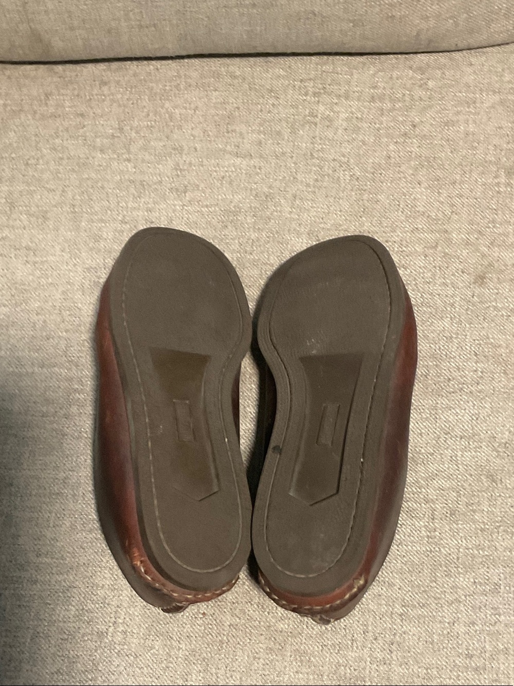 Men's Brown Leather Slip-On Driving Loafers - Picture 3 of 4